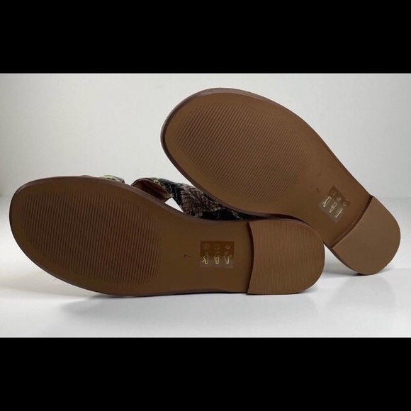 🎉HP‼️🎉 Madewell NWOT-Multi Snake, Quilted, Criss Cross Slide - Size 7❣️ - Picture 6 of 9